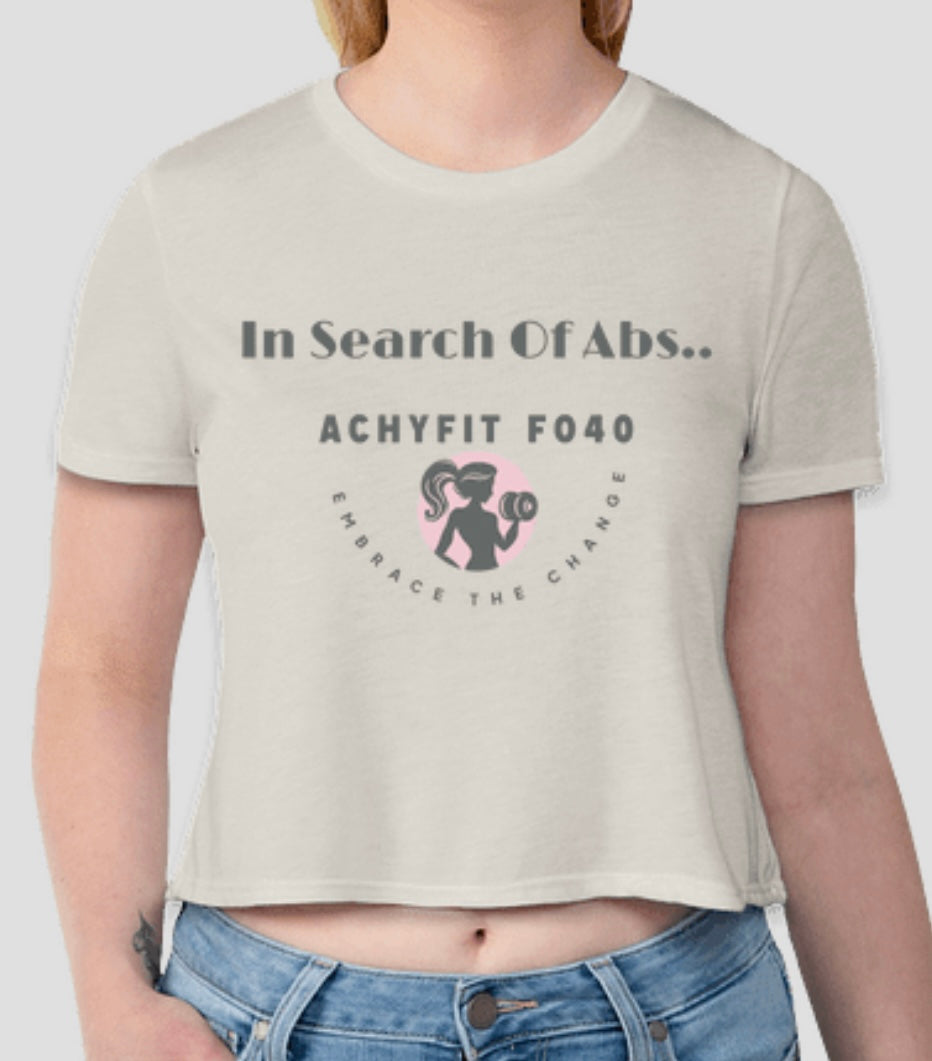 In Search of Abs Crop Tee