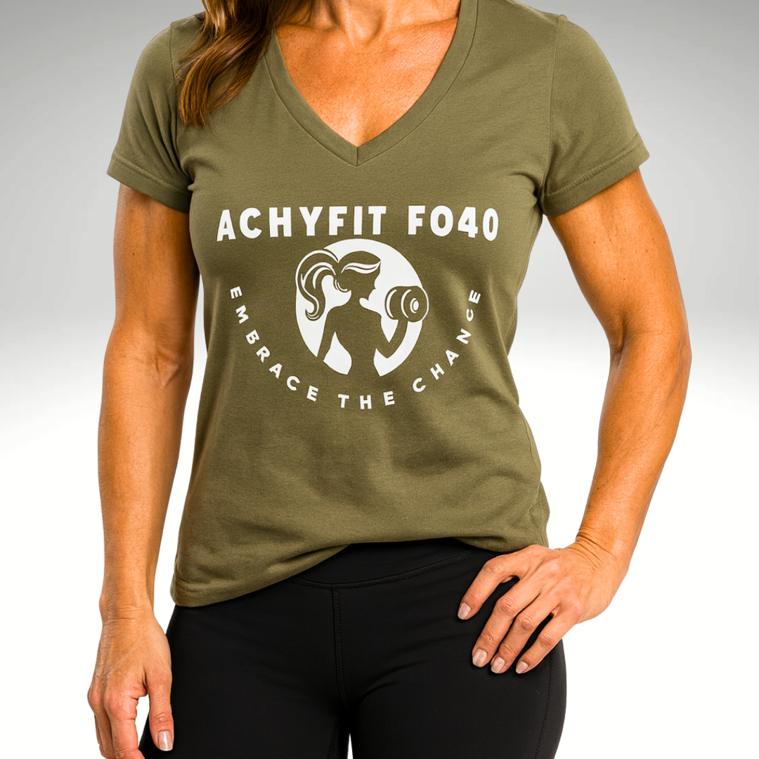 Olive V-Neck Tee