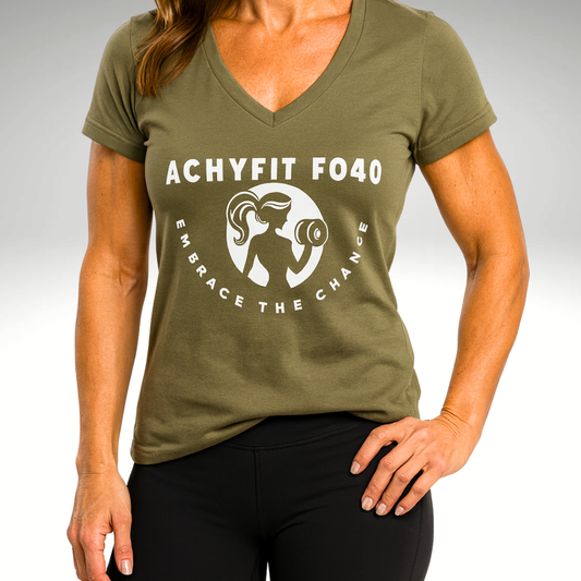 Olive V-Neck Tee