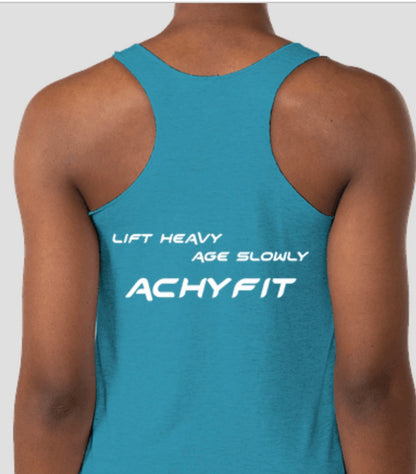 Lift Heavy, Age Slowly Racerback Tank