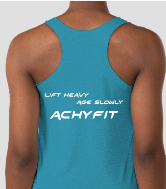 Lift Heavy, Age Slowly Racerback Tank